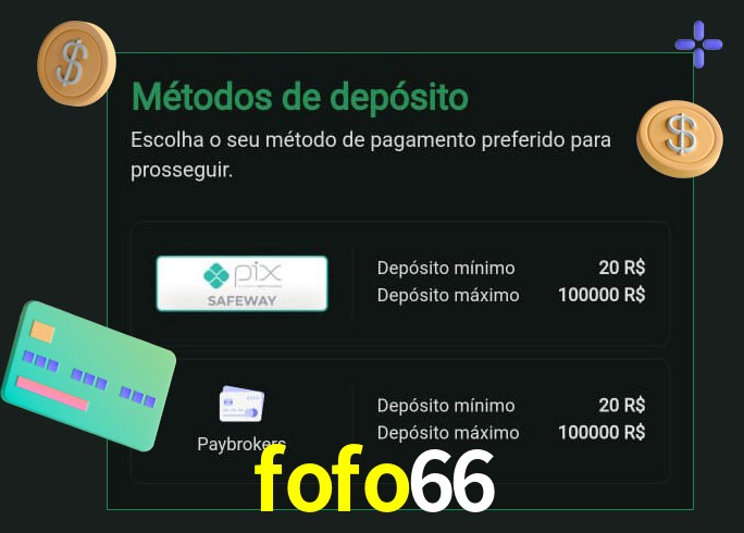 O cassino fofo66 oferece uma grande variedade de métodos de pagamento
