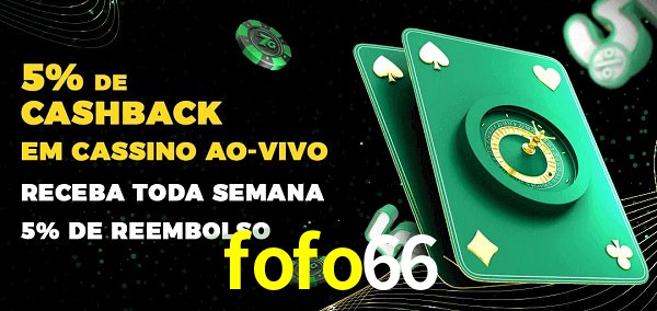 Promoções do cassino ao Vivo fofo66